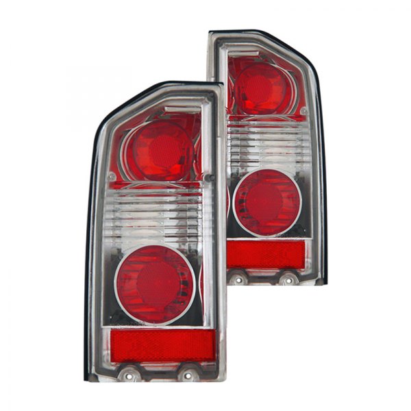 CG® - Chrome/Red Euro Tail Lights, Suzuki Sidekick
