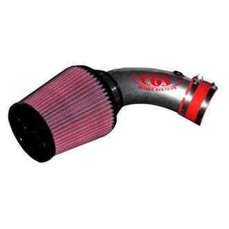 CGS® - Aluminum Black Short Ram Air Intake System with Red Filter