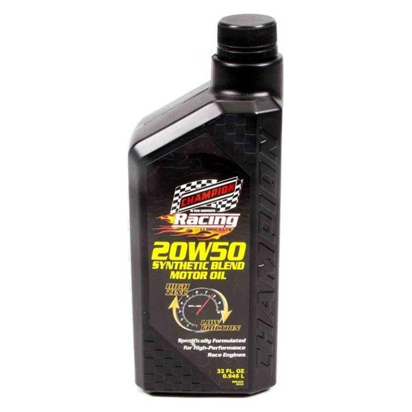 Champion Brands® - Racing™ SAE 20W-50 Synthetic Blend Motor Oil, 1 Quart