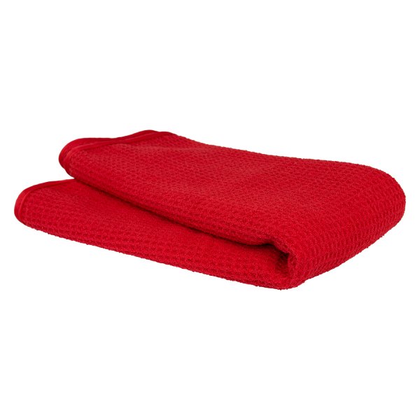 Chemical Guys® - 24" x 16" Red Microfiber Glass and Window Waffle Weave Towel