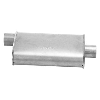 Cherry Bomb® - Turbo Classic Steel Oval Gray Exhaust Muffler (2.25" Offset ID, 2.25" Center OD, 13" Length)