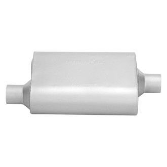 Cherry Bomb® - PRO Series Steel Oval Gray Exhaust Muffler (2.25" Offset ID, 2.25" Center OD, 13" Length)