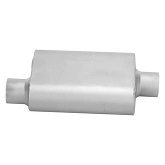 Cherry Bomb® - PRO Series Steel Oval Gray Exhaust Muffler (3" Offset ID, 3" Center OD, 13" Length)