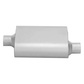 Cherry Bomb® - PRO Series Steel Oval Gray Exhaust Muffler (2.5" Center ID, 2.5" Offset OD, 13" Length)