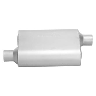 Cherry Bomb® - PRO Series Steel Oval Gray Exhaust Muffler (2.25" Offset ID, 2.25" Offset OD, 13" Length)