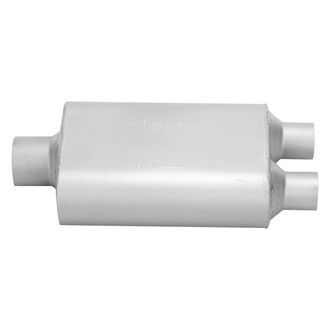 Cherry Bomb® - PRO Series Steel Oval Gray Exhaust Muffler (3" Center ID, 2.25" Dual OD, 13" Length)