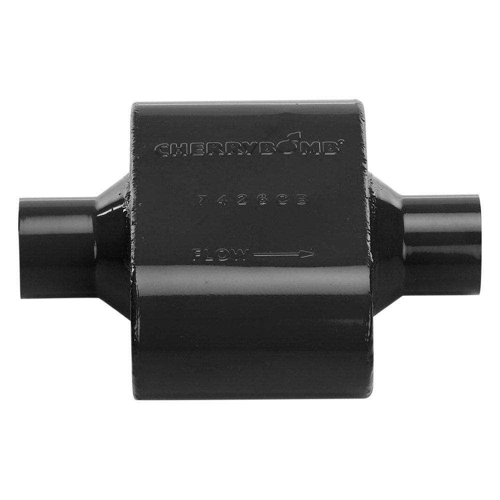 Cherry Bomb® 7426CB - Extreme Performance Steel Oval Black Exhaust