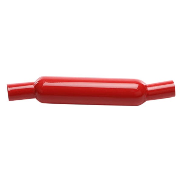 Cherry Bomb® - Glass Pack Series Steel Round Angled Full Offset Neck Red Exhaust Muffler