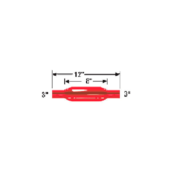 Cherry Bomb® 87524CB - Glass Pack Series Steel Round Straight Neck