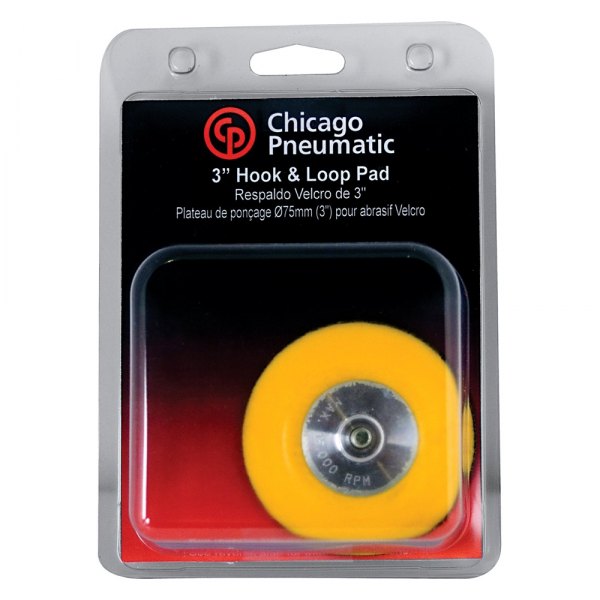 Chicago Pneumatic® - 3" Polishing Hook-and-Loop Back-Up Pad