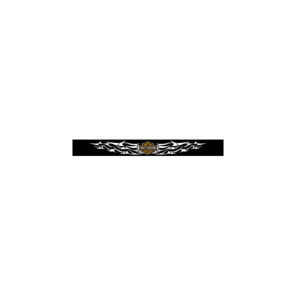 Chroma® - Harley Davidson Logo With Blades Design On Black Background Decal