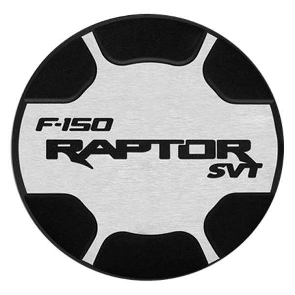 DefenderWorx® - Non-Locking Brushed Gas Cap with Black Raptor Logo