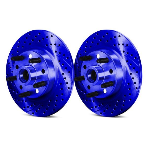 Chrome Brakes® CBX1.1109.0137U Drilled and Slotted 1Piece Rear Brake