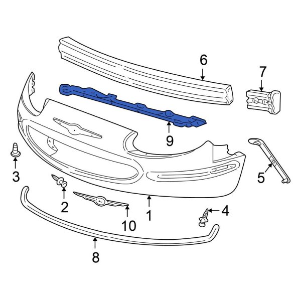 Radiator Support Air Deflector