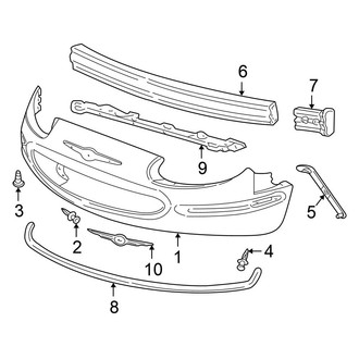 Chrysler OE - Front Bumper - Bumper & Components
