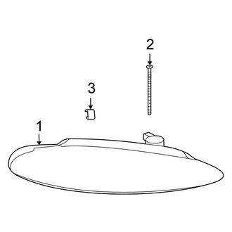 Chrysler OE - Front Lamps - Headlamp Components