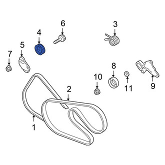 Chrysler OE - Accessory Drive Belt Tensioner Pulley