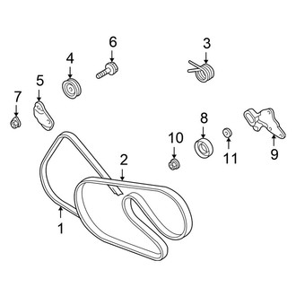 Chrysler OE - Cooling - Belts & Pulleys (2.7L)