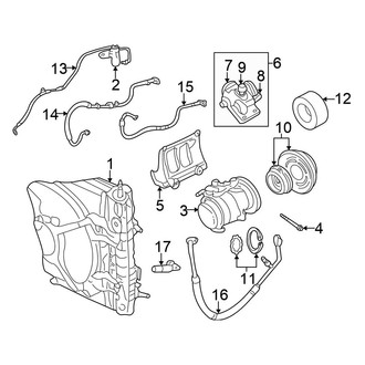 Chrysler OE - Air Conditioner & Heater - Condenser, Compressor & Lines