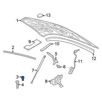 Chrysler OE - Front Hood Stop Buffer