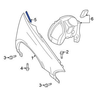Chrysler OE - Left Fender Seal