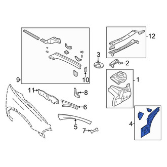 Chrysler OE - Right Frame Side Member Reinforcement