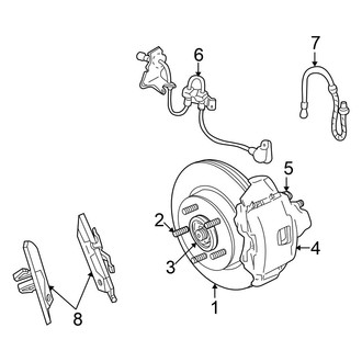 Chrysler OE - Front Suspension - Brake Components