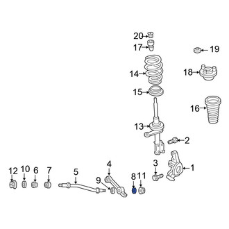 Chrysler OE - Suspension Strut Rod Nut