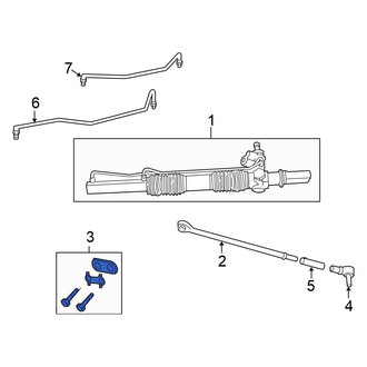 Chrysler OE - Front Rack and Pinion Mounting Kit
