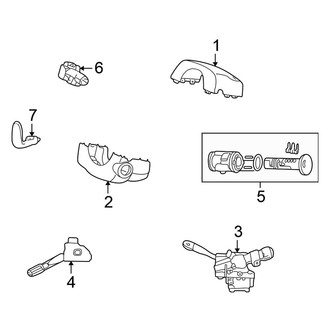 Chrysler OE - Steering Column - Housing & Components