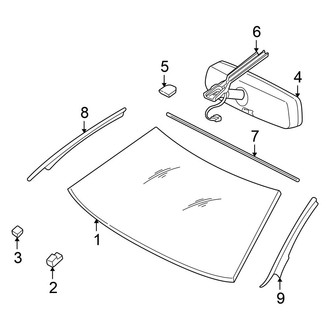Chrysler OE - Windshield - Glass