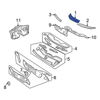 Chrysler OE - Right Cowl Cover