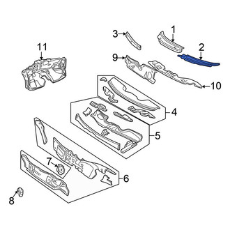 Chrysler OE - Left Cowl Cover