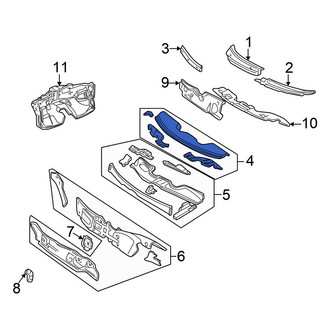 Chrysler OE - Upper Cowl Plenum Panel