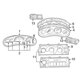 Chrysler OE - Instrument Panel - Cluster & Switches