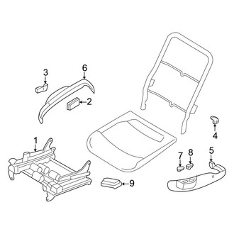 Chrysler OE - Seats & Tracks - Tracks & Components (LXi)