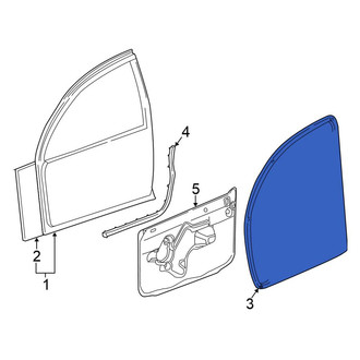 Chrysler OE - Front Left Inner Door Seal