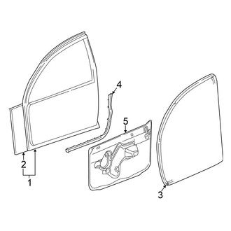 Chrysler OE - Front Door - Door & Components
