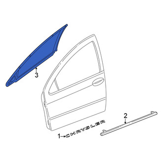 Chrysler OE - Front Left Door Reveal Molding
