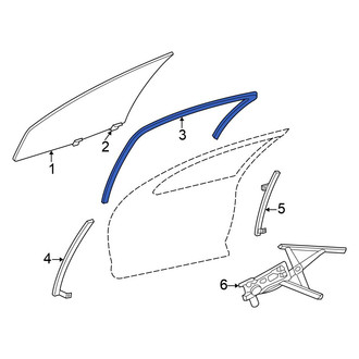 Chrysler OE - Front Left Upper Window Channel