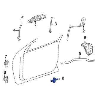 Chrysler OE - Front Left Door Check