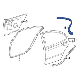 Chrysler OE - Right Roof Panel Weatherstrip