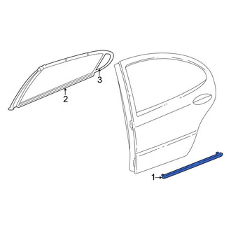 Chrysler OE - Rear Door Molding
