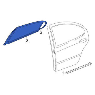 Chrysler OE - Front Left Door Reveal Molding