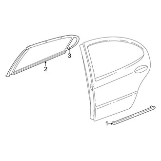 Chrysler OE - Rear Door - Exterior Trim