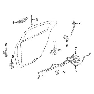 Chrysler OE - Rear Door - Lock & Hardware