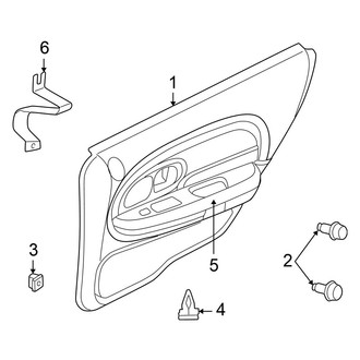 Chrysler OE - Rear Door - Interior Trim