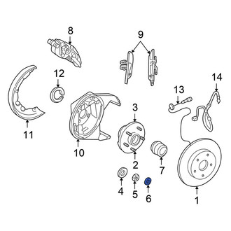 Chrysler OE - CV Joint Nut
