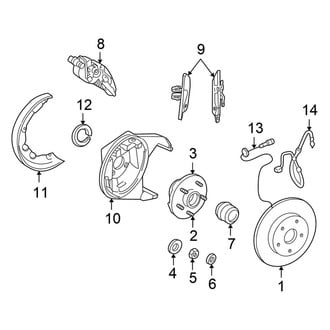 Chrysler OE - Rear Suspension - Brake Components
