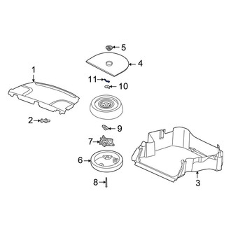 Chrysler OE - Spare Tire Nut
